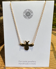 Load image into Gallery viewer, Hammered Bee Necklace