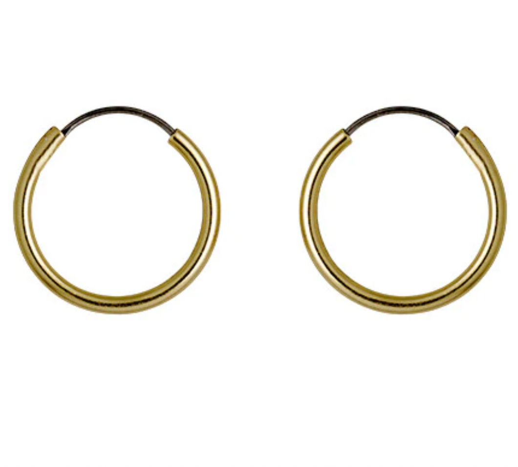 SANNE mini hoop earrings | Gold and Silver