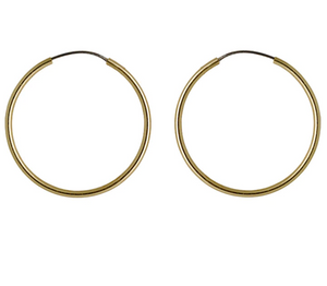 SANNE medium hoop earrings | Gold and Silver