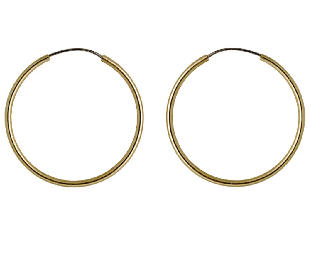 SANNE medium hoop earrings | Gold and Silver