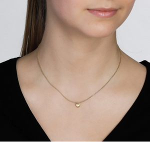 SOPHIA tiny heart pendant necklace | Gold and Silver