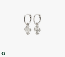 Load image into Gallery viewer, Silver cross earrings