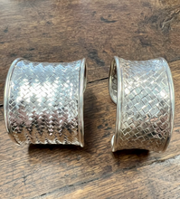 Load image into Gallery viewer, Woven Sterling Silver Indian Cuff Bracelet