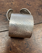 Load image into Gallery viewer, Hammered Sterling Silver Indian Cuff Bracelet