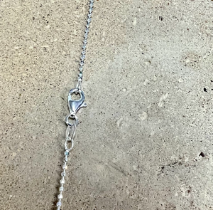 Sterling Silver Faceted Ball Chain | 20 inch
