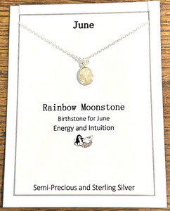 Birthstone Necklaces | Semi-precious Stone and Sterling Silver