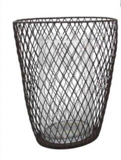 Small Pontevedra Wire Hurricane Lantern | Casa Verde