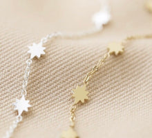 Load image into Gallery viewer, Silver Plated Delicate Long Starry Necklace