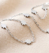 Load image into Gallery viewer, Silver Plated Delicate Long Starry Necklace