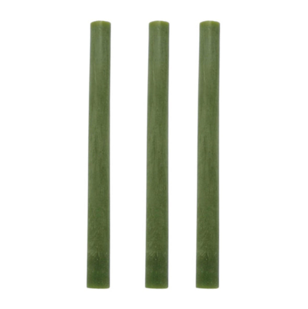 Olive Green Long Dinner Candles