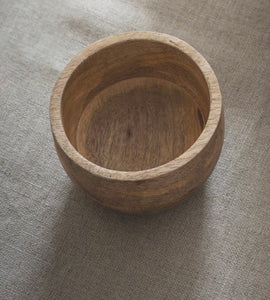small mango wood bowl Small: H 6 x  Diameter 9cm