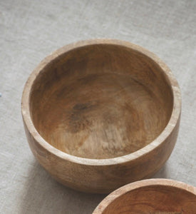 Large Mango Wood Bowl | 7 x 15  cm