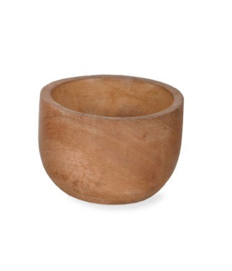 Mango wood bowl Small: H 6 x  Diameter 9cm