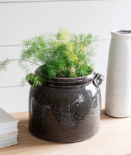 Load image into Gallery viewer, Dark Grey Chunky Pot with Handles | Ceramic