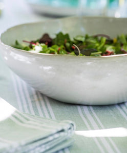 Ithaca Large White Salad Bowl | Ceramic