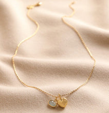 Load image into Gallery viewer, Heart and Moonstone Pendant Necklace | Gold