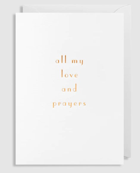 A modern and sophisticated greeting card with a quiet, loving message.  This card comes with a matching envelope for that extra touch. Blank inside for your own loving message. 