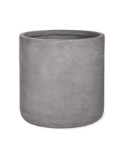 Load image into Gallery viewer, A weatherproof and frostproof grey planter. Minimalist in design in a simple block shape.