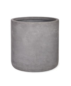 A weatherproof and frostproof grey planter. Minimalist in design in a simple block shape.
