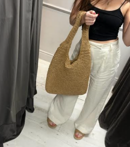 Handmade Natural Crochet Shoulder Bag