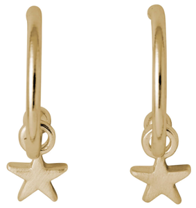 pilgrim ava small hoop earrings with star