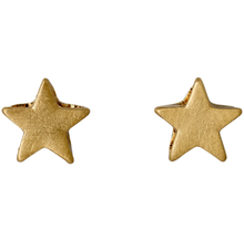 Load image into Gallery viewer, Ava gold plated mini star stud earrings pilgrim