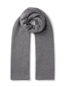 Dark grey fine knit scarf