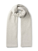 Load image into Gallery viewer, Pale grey fine knit plain scarf