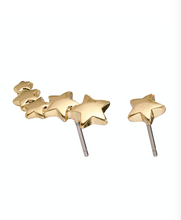 Load image into Gallery viewer, Ava Gold Plated Shooting Star Ear Crawler Studs