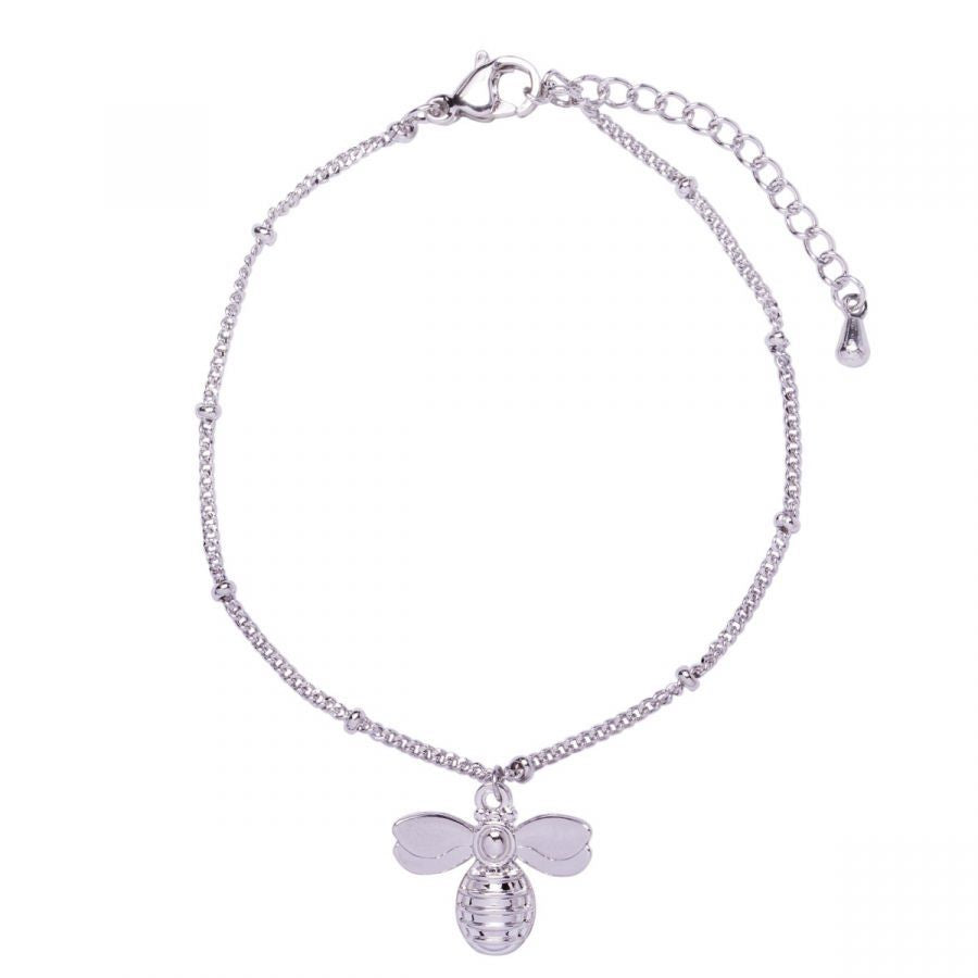 Silver plated Manchester Bee Bracelet