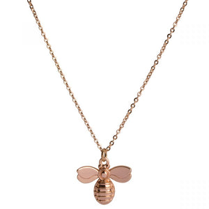 Rose Gold Plated Manchester Bee Necklace 