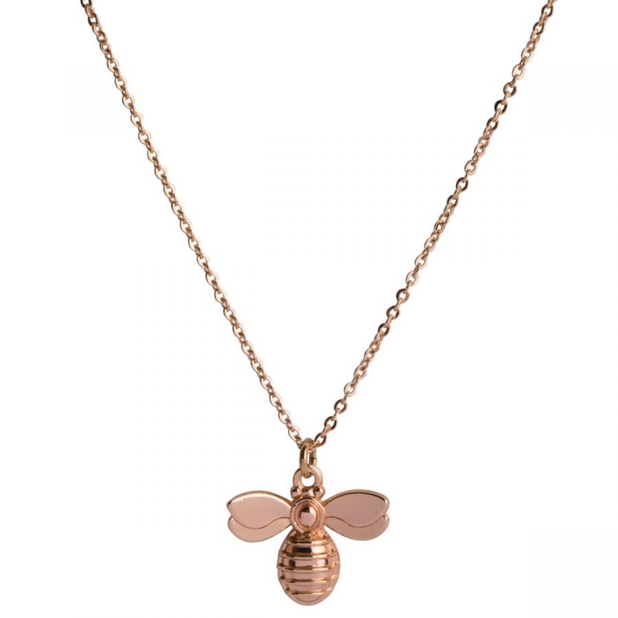 Rose Gold Plated Manchester Bee Necklace 