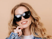 Load image into Gallery viewer, Sunglasses Polarised &#39;Olsen&#39; Black