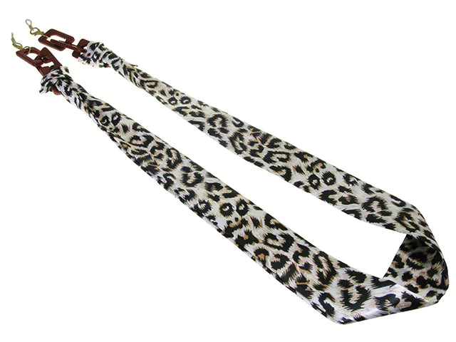 Leopard print glasses ribbon - glasses chain