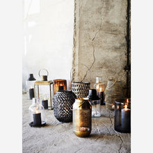 Load image into Gallery viewer, Grey cylinder glass vase