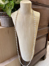 Load image into Gallery viewer, Soft Grey Simple Long Beaded Necklace