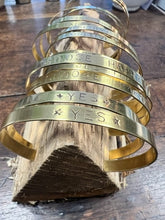 Load image into Gallery viewer, Brass Positivity Cuffs | Stuff Made From Things
