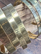 Load image into Gallery viewer, Brass Positivity Cuffs | Stuff Made From Things