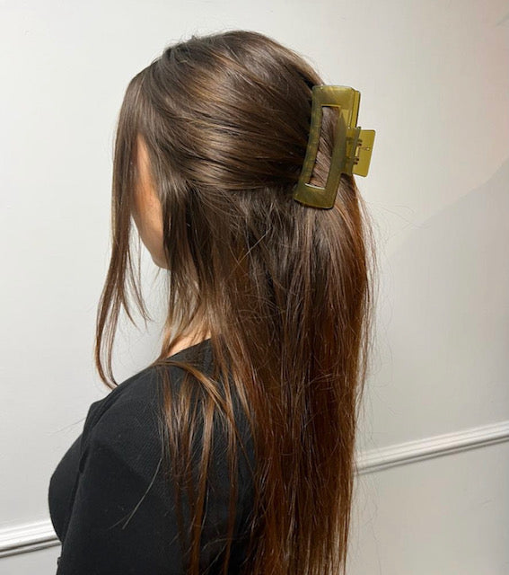 Large Chocolate Hair Claw Clip