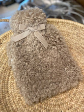 Load image into Gallery viewer, Teddy Faux Fur Hot Water Bottle | Pebble | CHALK