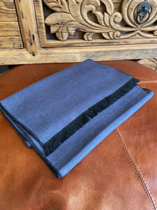 A pure cashmere mens scarf in a classic rectangular shape with fringed ends for extra detail. Supersoft and luxurious in classic colours.